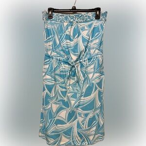 Banana Republic Teal and Cream Swim Cover-Up